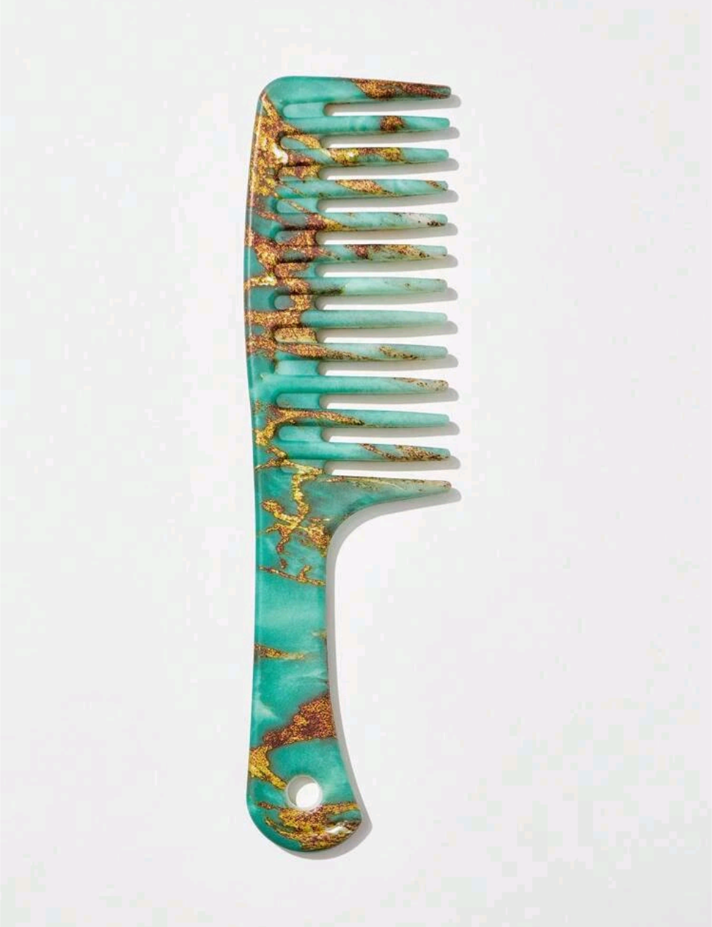 Marble Pattern Wide Tooth Comb