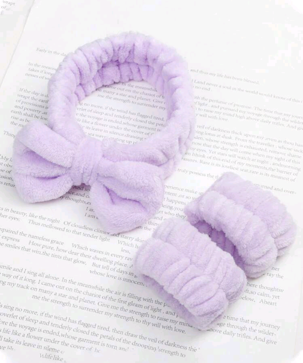 Plush Elastic Headband & Wristband