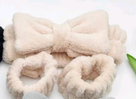 Plush Elastic Headband & Wristband