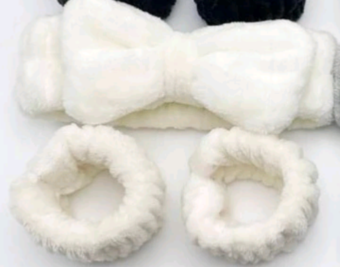 Plush Elastic Headband & Wristband