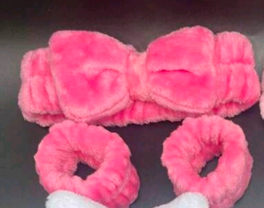 Plush Elastic Headband & Wristband