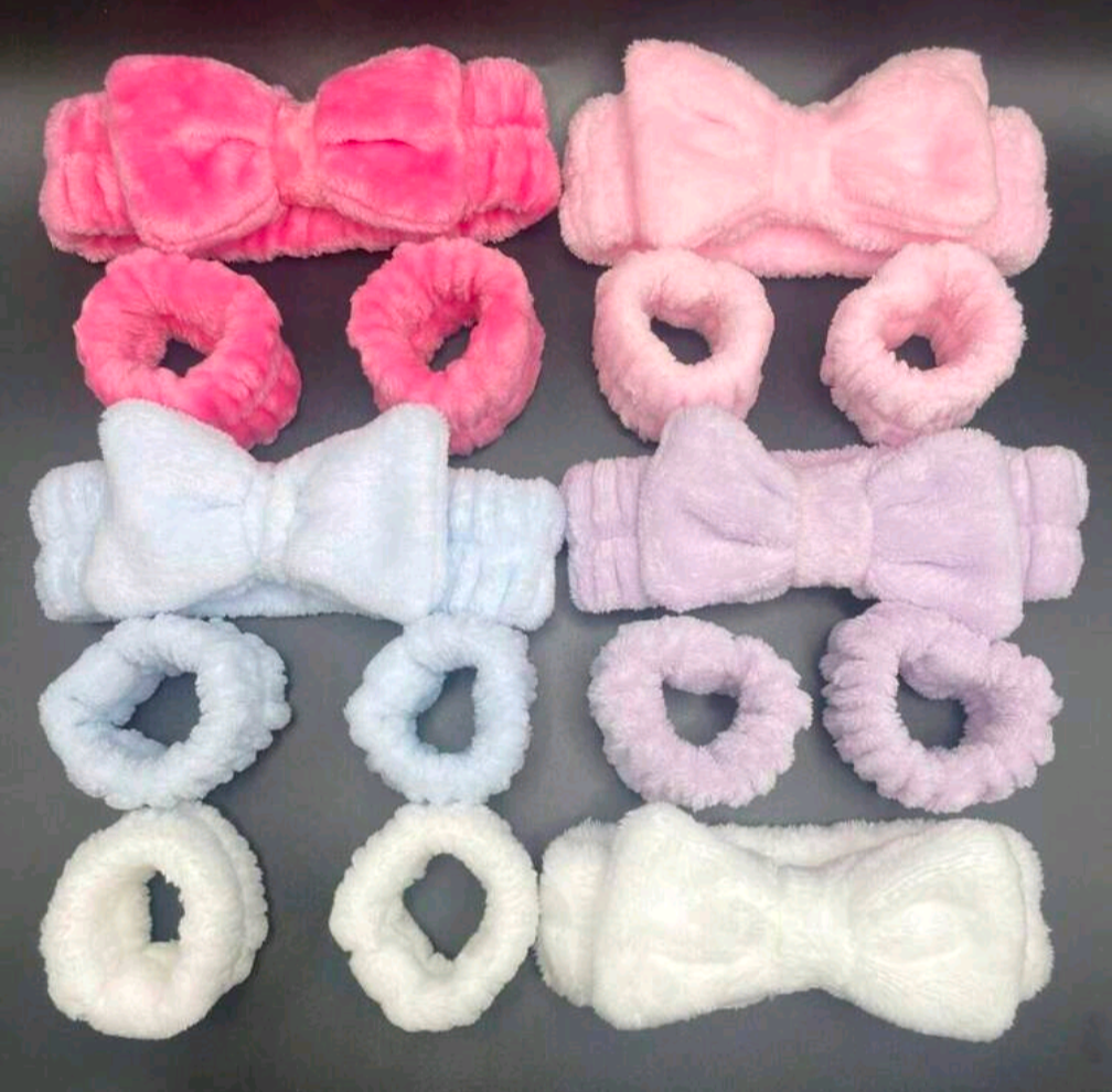 Plush Elastic Headband & Wristband