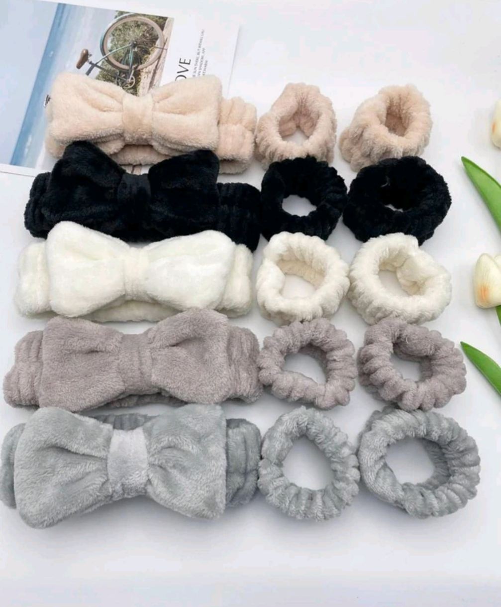 Plush Elastic Headband & Wristband