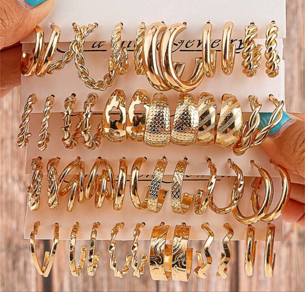 C-Shaped Hook Earrings