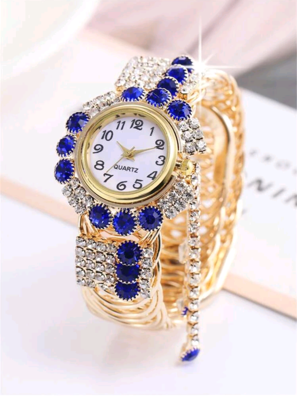 Rhinestone Quartz Watch