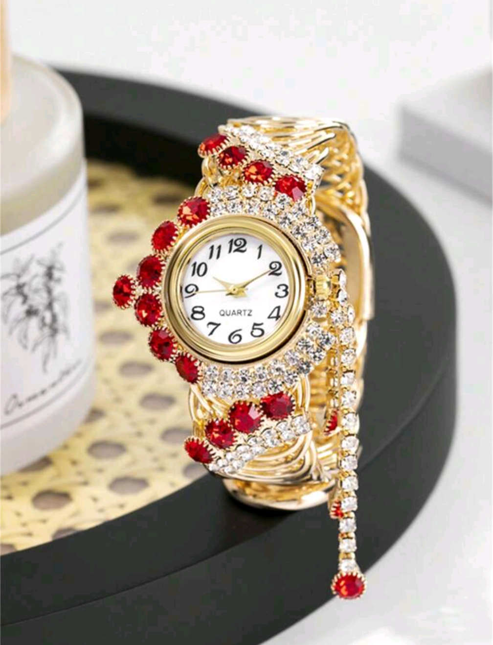 Rhinestone Quartz Watch