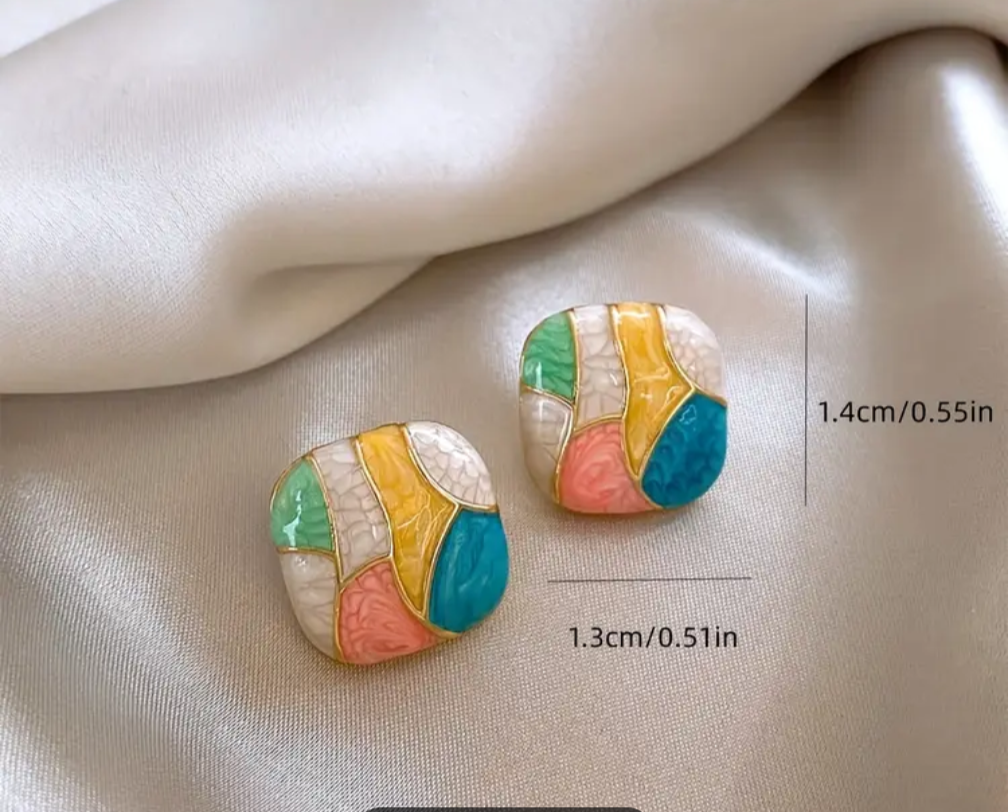 Colorful Stud Earrings
