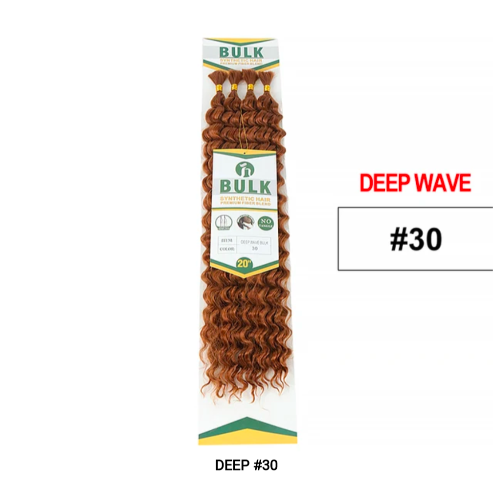 Deep Wave Bulk Synthetic Hair