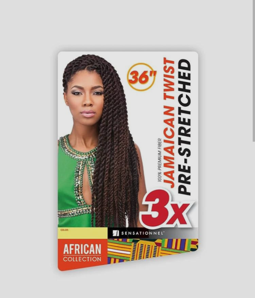 3X Jamaican Twist Pre-stretched