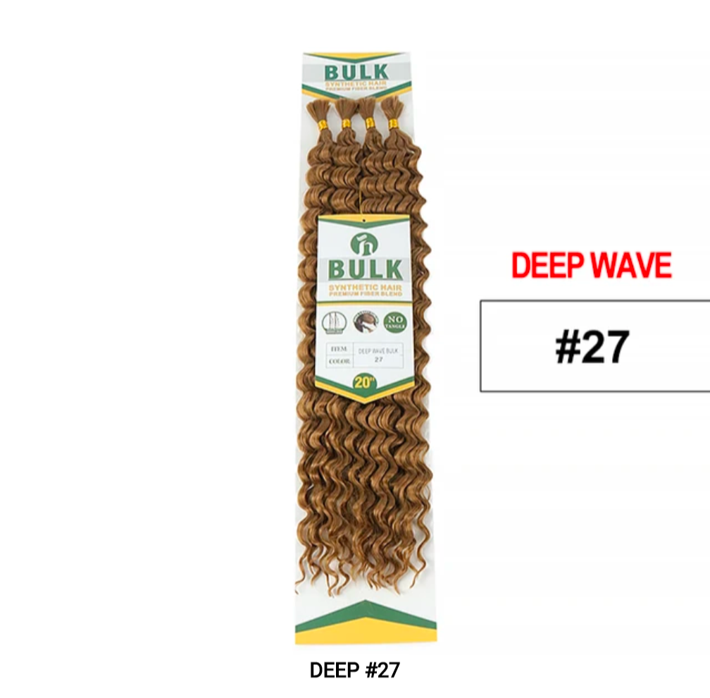 Deep Wave Bulk Synthetic Hair