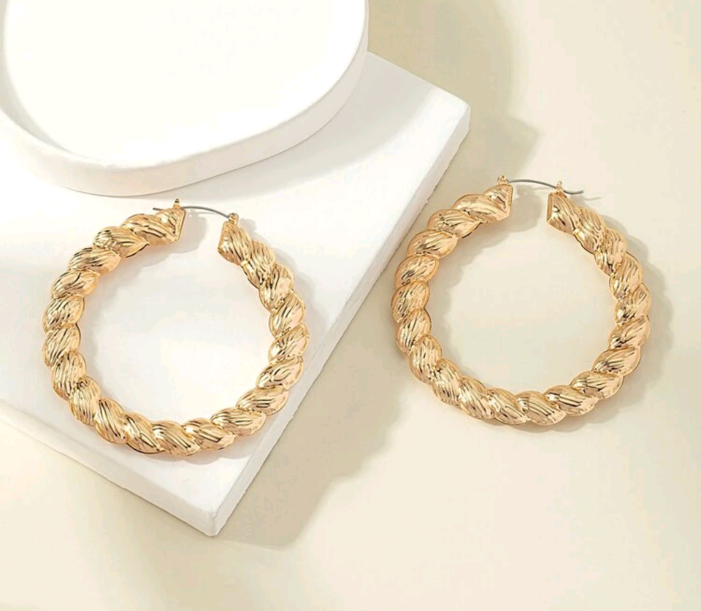 Swirl Earrings Hoops