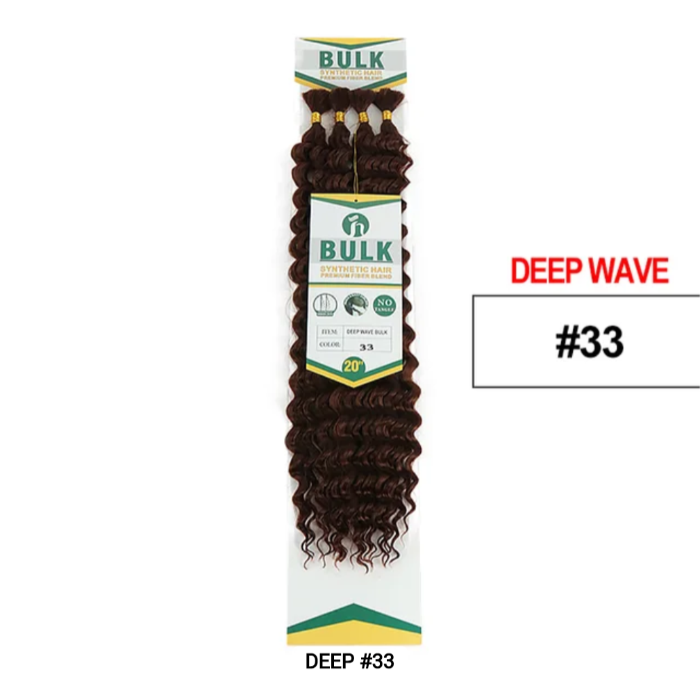 Deep Wave Bulk Synthetic Hair
