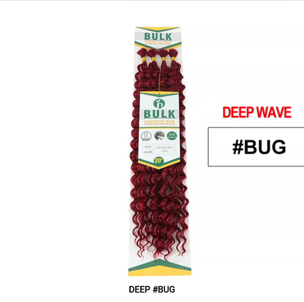 Deep Wave Bulk Synthetic Hair