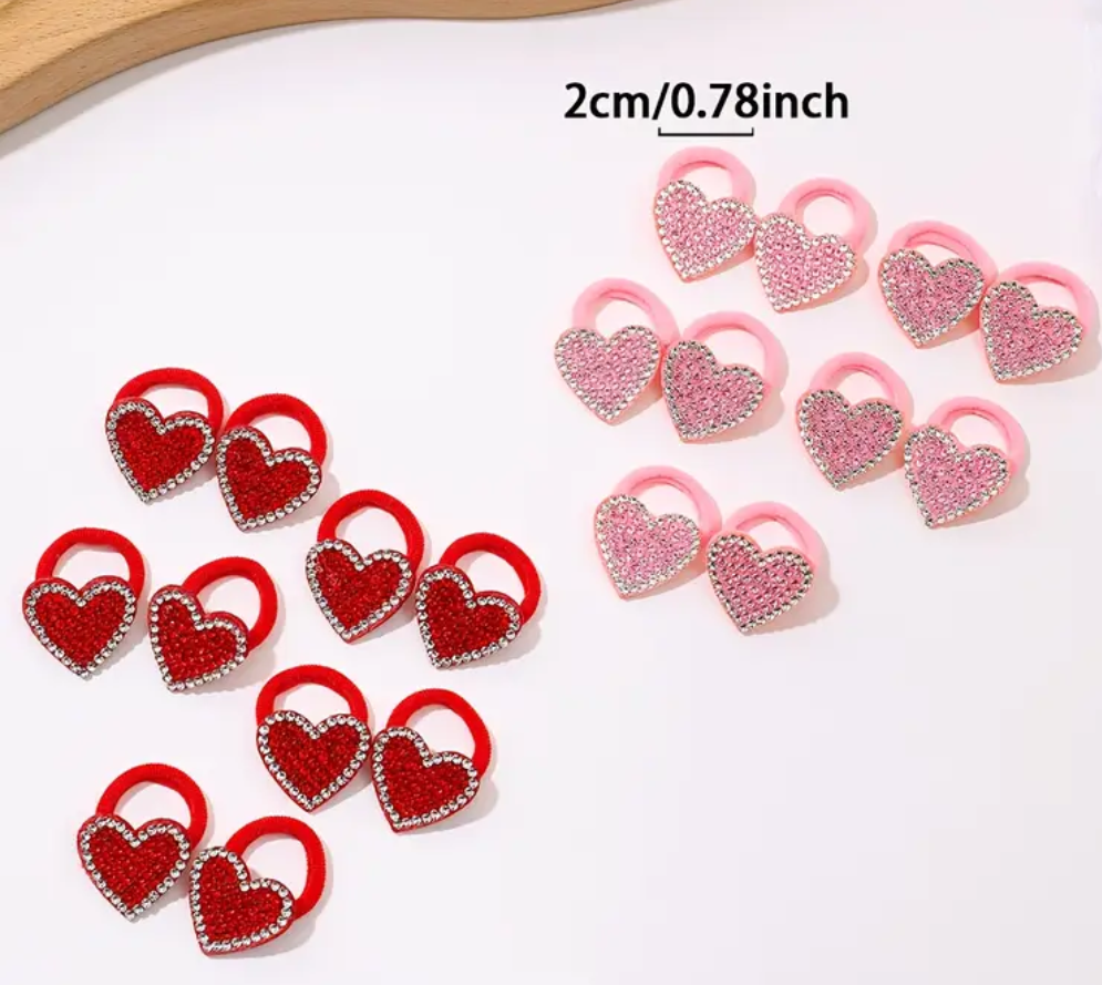 Valentine's Day Hair Ties