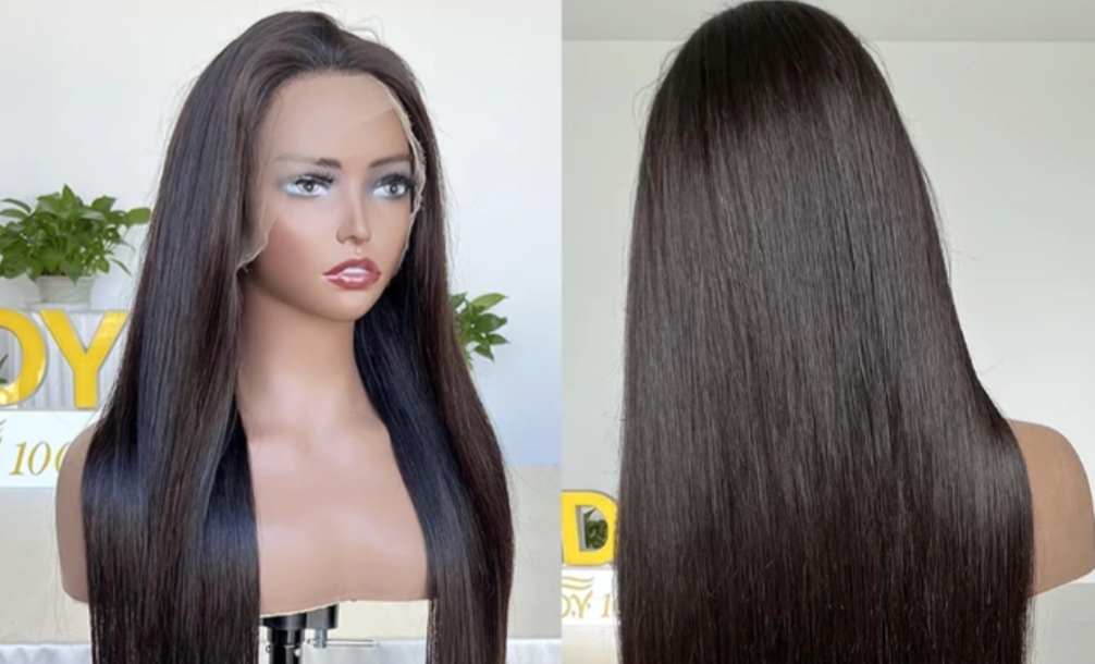 Straight Wig Vietnamese Raw 100% Human Hair (18 inch)