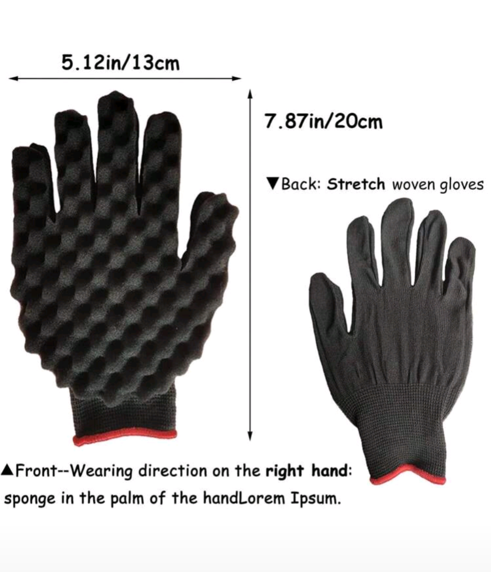 Hair Sponge Glove