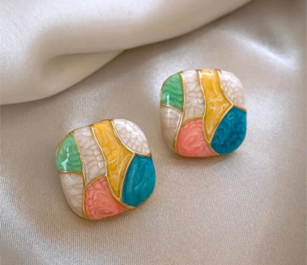 Colorful Stud Earrings