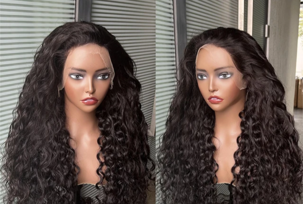 Water Wave Wig Vietnamese Raw 100% Human Hair 18 inch