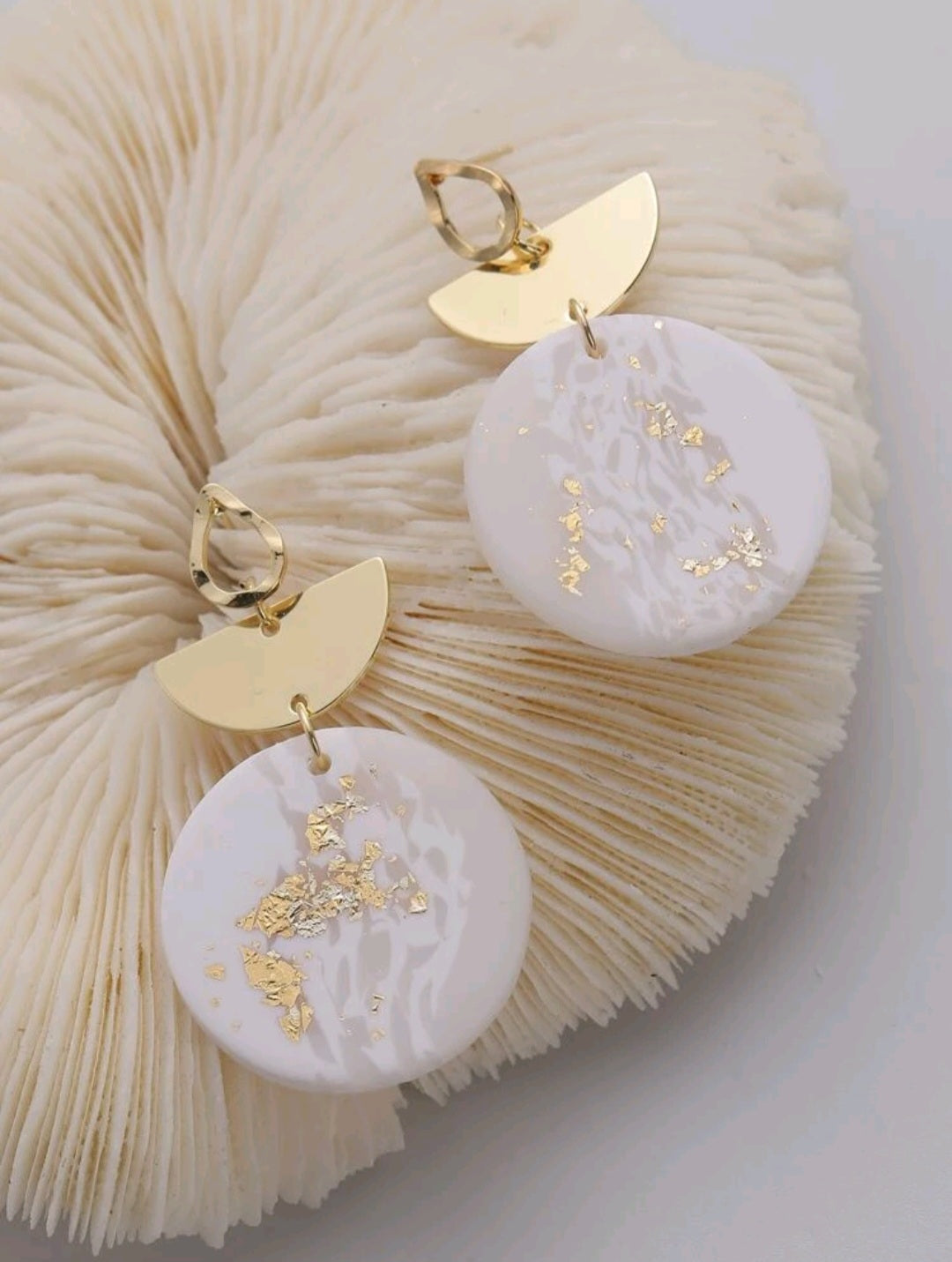 White&Gold Earrings