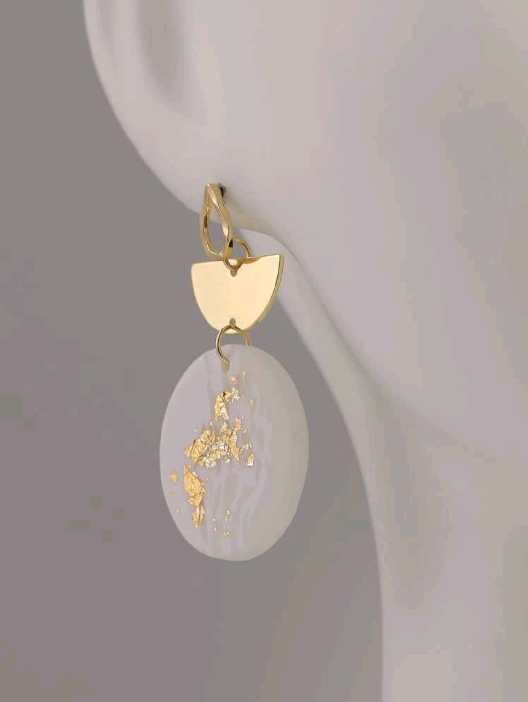 White&Gold Earrings