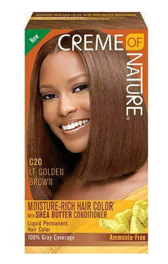CREME OF NATURE Moisture Rich Hair Color-Golden Brown C20