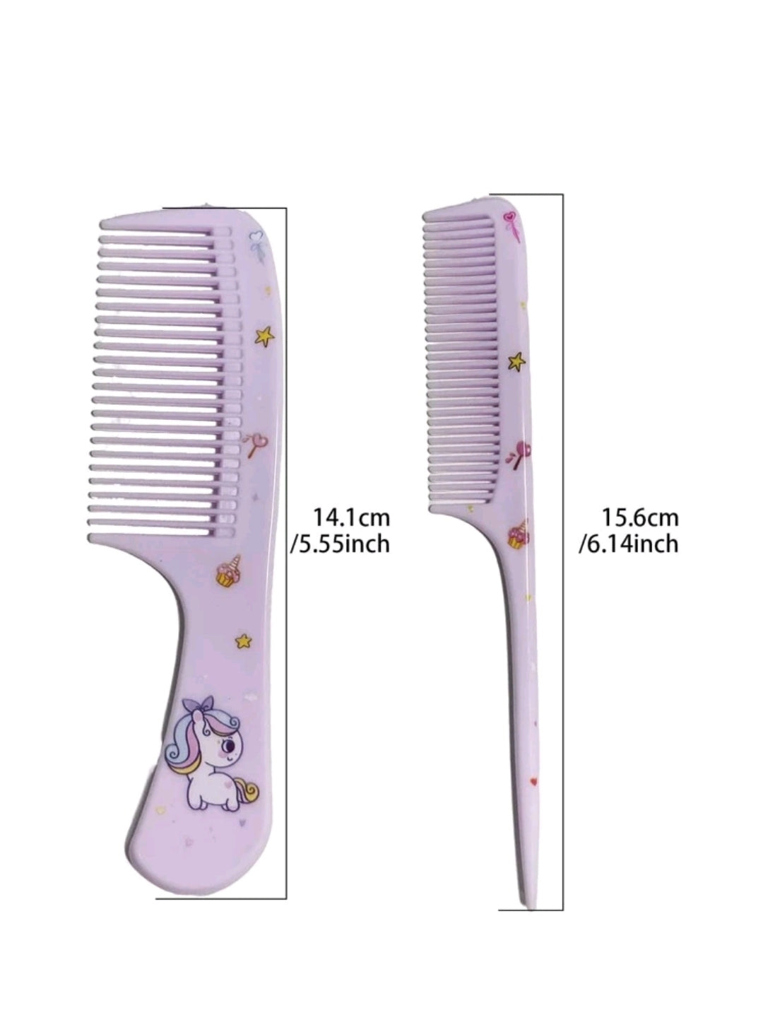 Unicorn Hair Comb Set