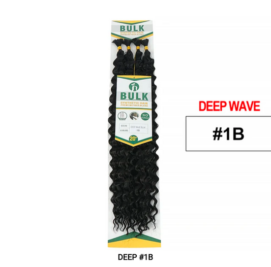 Deep Wave Bulk Synthetic Hair