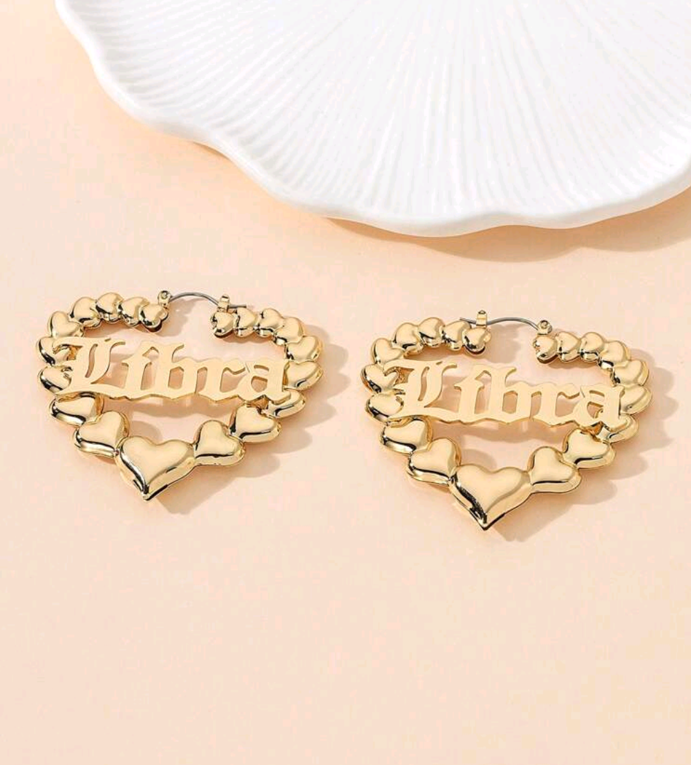 Zodiac Hoop Earrings