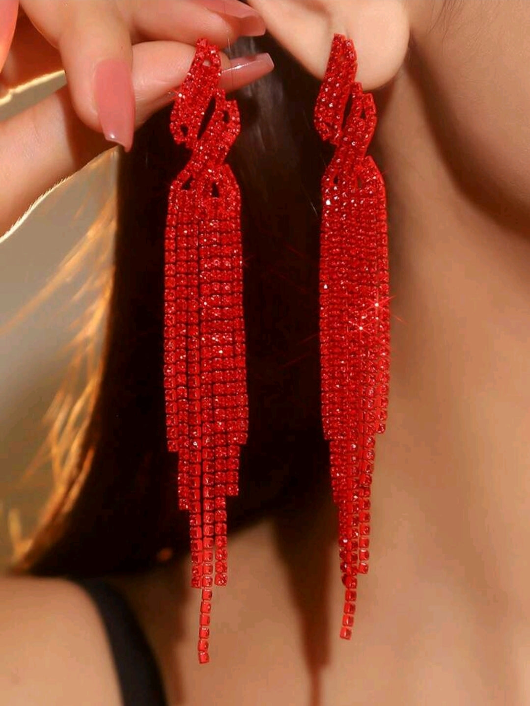 Crystal Fringe Earrings