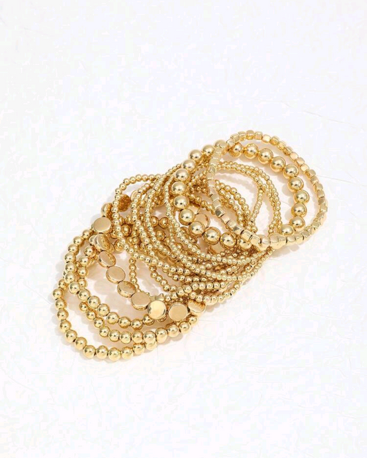 Gold Beaded Bracelet