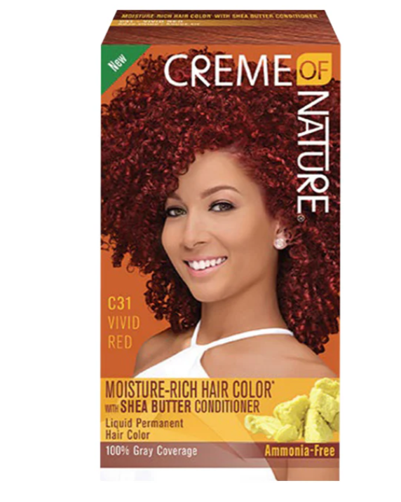 CREME OF NATURE Moisture Rich Hair Color- Vivid Red C31