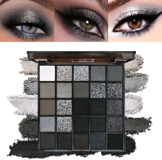 Black and Shimmer Eyeshadow