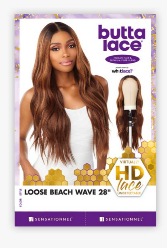 Butta Lace Wig – Loose Beach Wave 28″ (2)