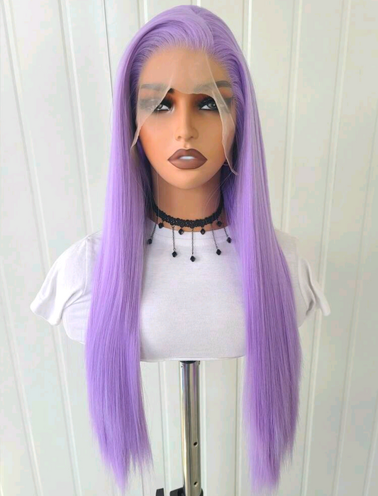 Purple Straight Wig