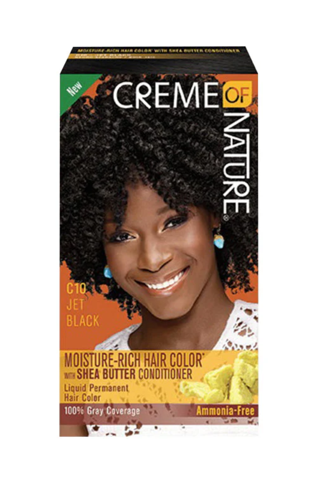 CREME OF NATURE Moisture Rich Hair Color- Jet Black C10