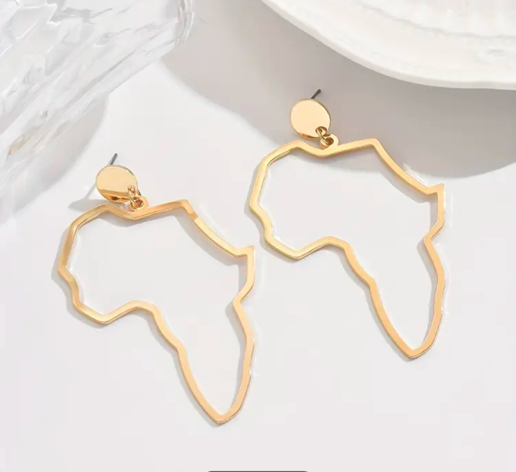 Africa map Earrings