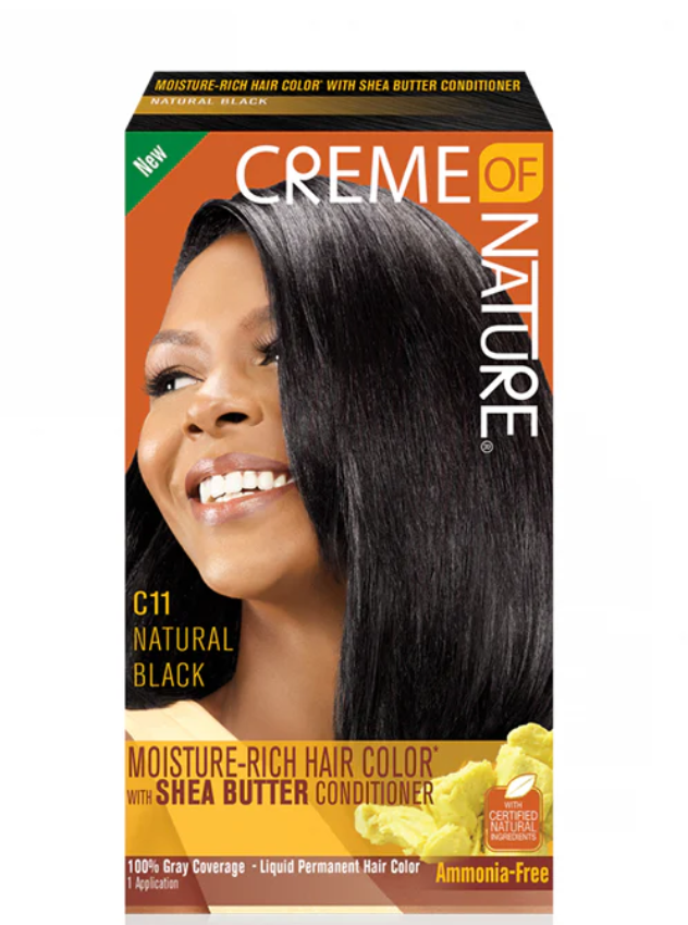 CREME OF NATURE Moisture Rich Hair Color- Natural Black C11