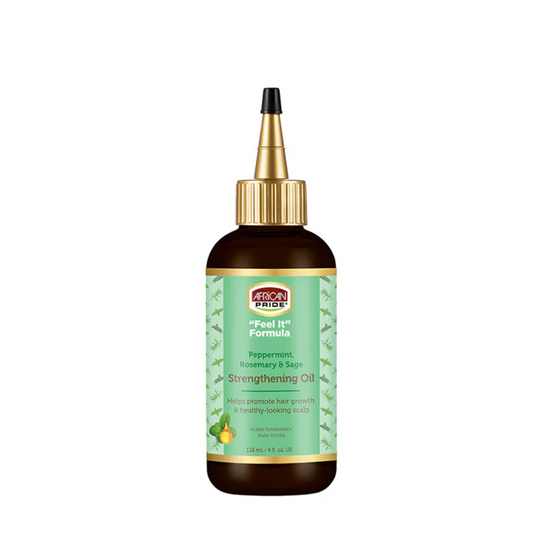 "Feel It" Formula Peppermint, Rosemary & Sage Strengthening Oil
4 oz/ 118 mL
