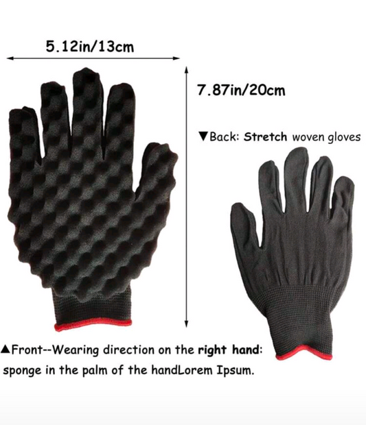 Hair Sponge Glove