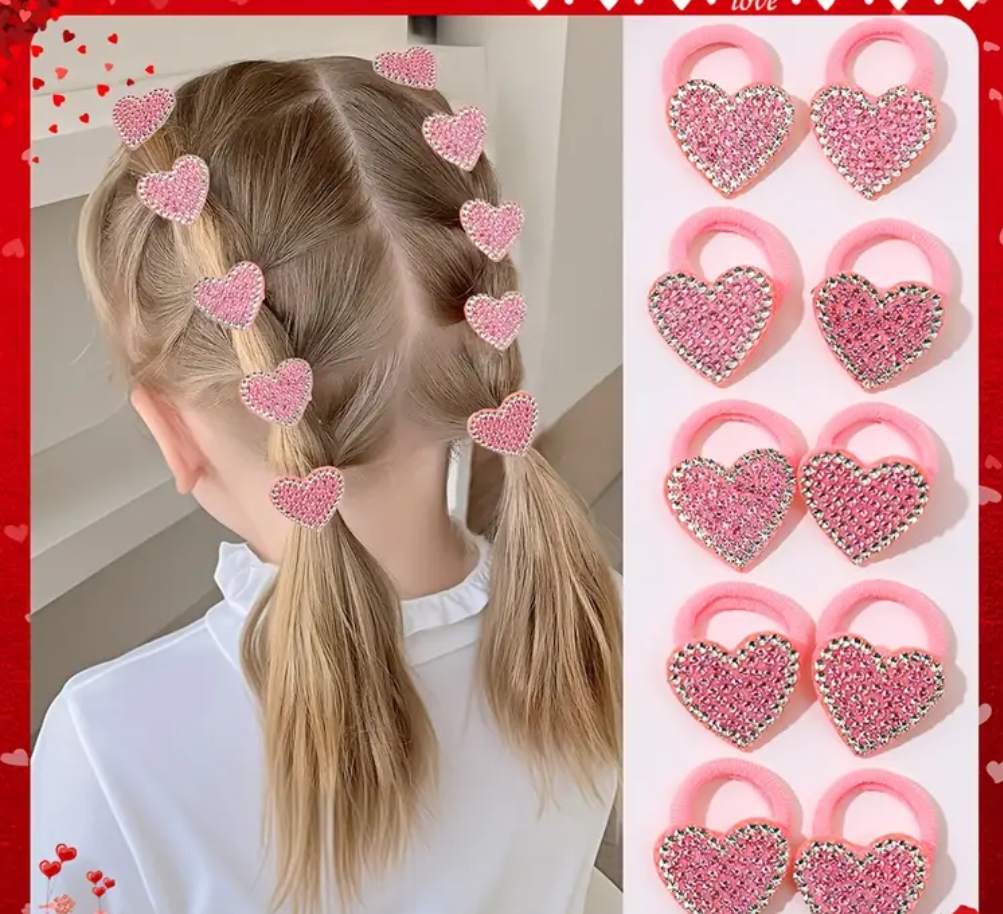 Valentine's Day Hair Ties