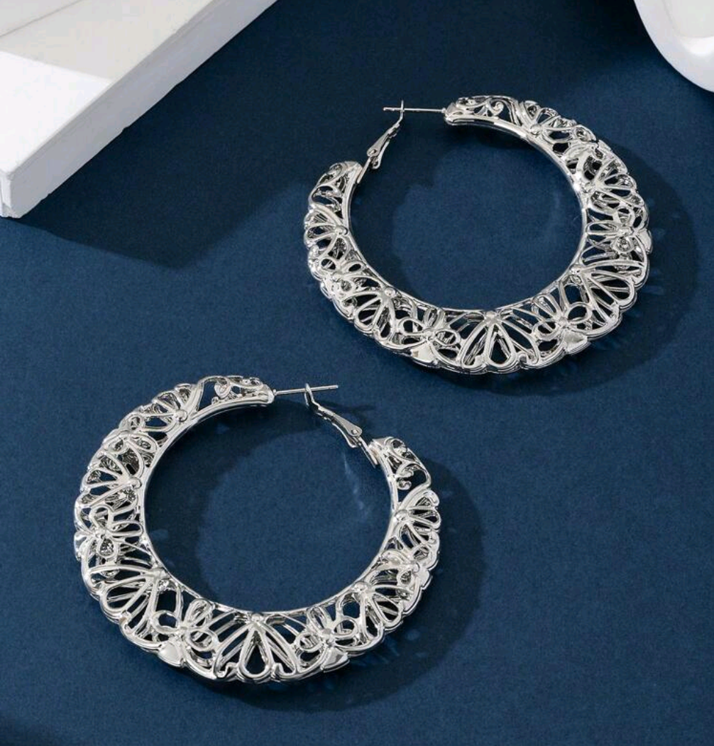 Hollow Hoop Earrings